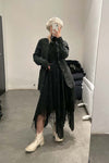 Marc Le Bihan 2590 Collection of Triple Tulle Silk Skirts Handmade in France MLB-2590-HEI Black